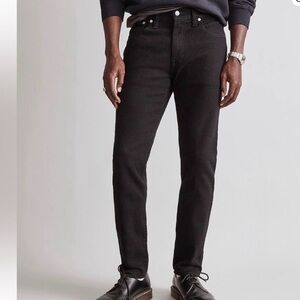 Madewell Athletic Slim Black Jeans Men's W34 L30 Cotton Blend